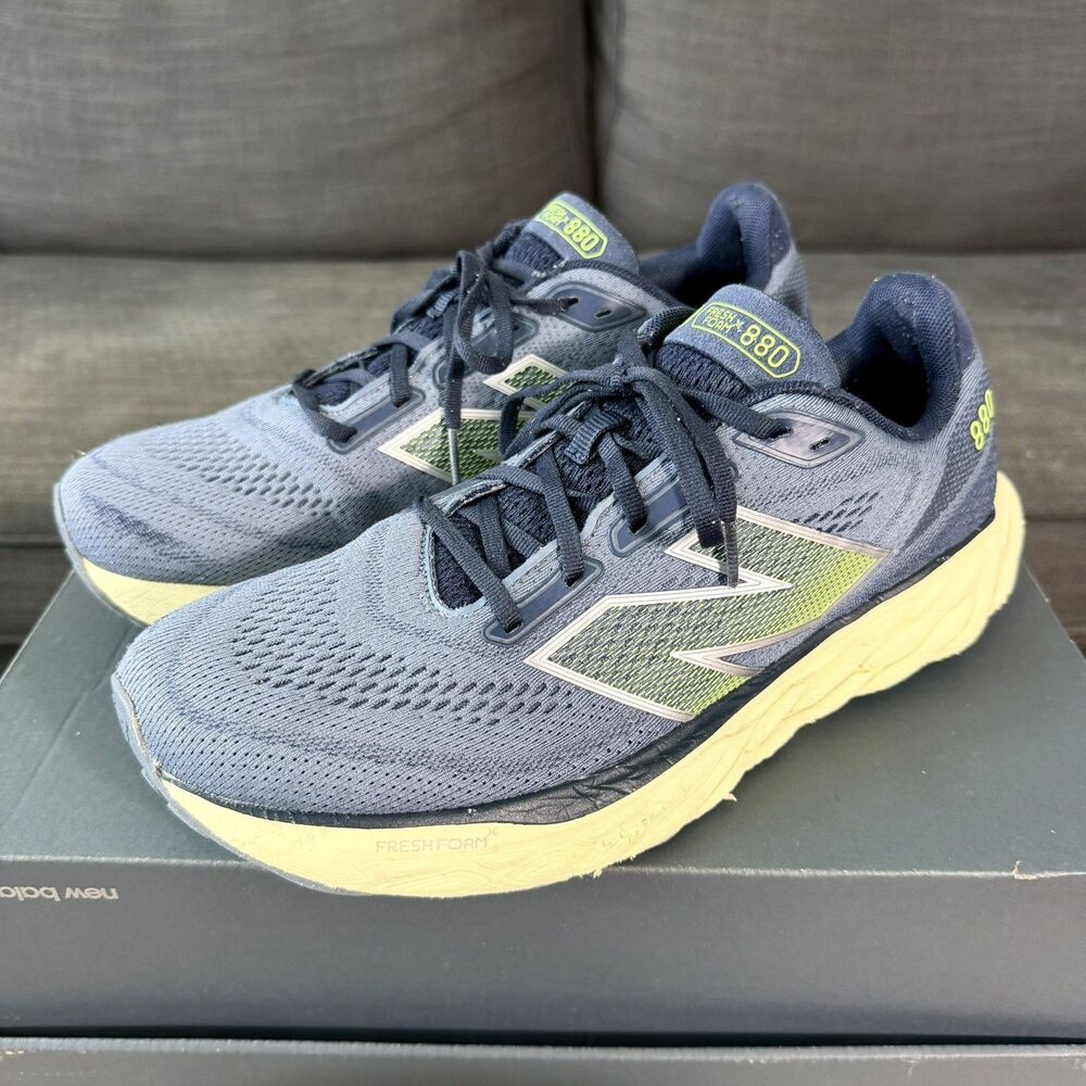 New Balance Fresh Foam X 880v14 Blue White Running Shoes Mens Size 11.5